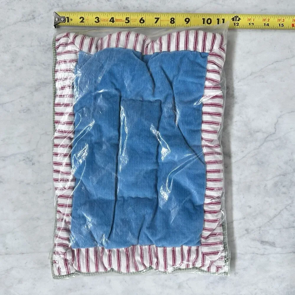 Pottery Barn Kids Dr Seuss SMALL Quilted Sham Set 100% Cotton Blue Red White